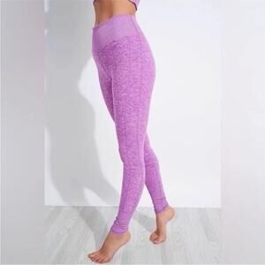 Alo Womens Alosoft High Rise Electric Violet Leggings Purple Small Yoga Pilates